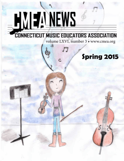 Latest Issue - Connecticut Music Educators Association