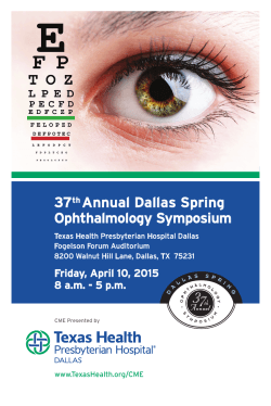 37th Annual Dallas Spring Ophthalmology Symposium