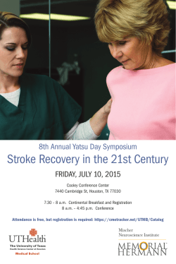 Stroke Recovery in the 21st Century