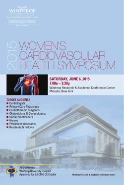 Women`s CardiovasCular HealtH symposium