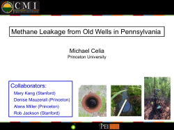 Methane Leakage from Old Wells in Pennsylvania