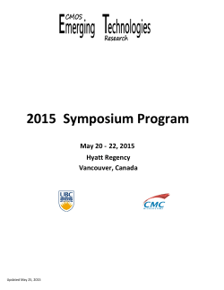 Symposium Program 2015