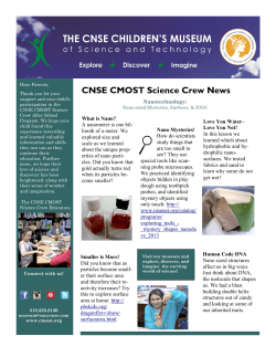 Science Crew newsletter - Children`s Museum of Science and