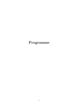 Detailed Programme - Computational Management Science