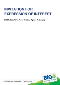INVITATION FOR EXPRESSION OF INTEREST