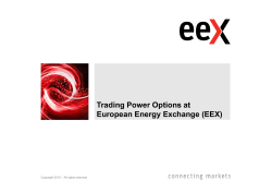 Trading Power Options at European Energy Exchange