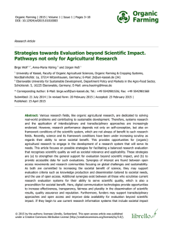 Strategies towards Evaluation beyond Scientific Impact. Pathways