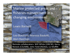 Marine protected areas and fisheries management in a changing