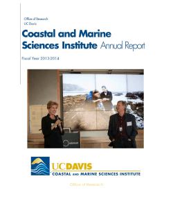 Annual Report - Coastal Marine Sciences Institute