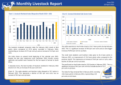 Monthly Livestock Report