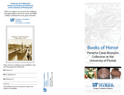 Books of Honor for the Panama Canal Museum Collection