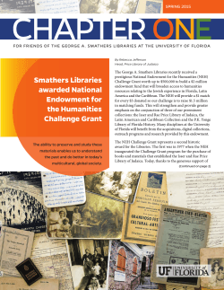 Chapter One - George A. Smathers Libraries