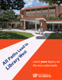 Library West Colonnade - University of Florida