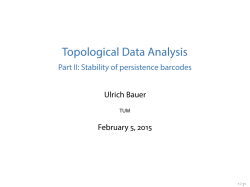Topological Data Analysis - Part II: Stability of persistence