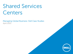 Shared Services Centers