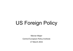 PrezentÃ¡cia: US Foreign Policy