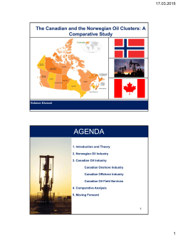 The Canadian and Norwegian Oil Clusters: A Comparative Study