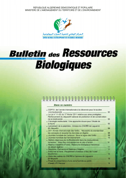 Bulletin nÂ°3 - Centre National de DÃ©veloppement des Ressources