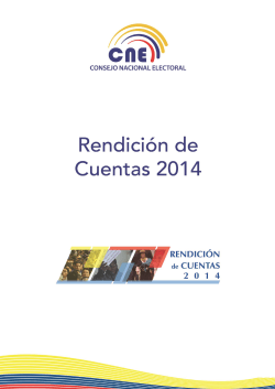 RendiciÃ³n de Cuentas del CNE 2014