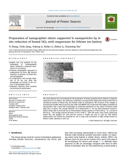 Preparation of nanographite sheets supported Si nanoparticles by in