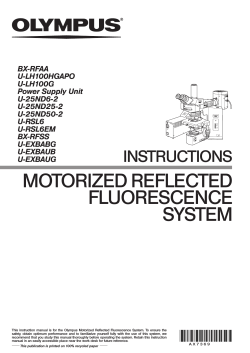 MOTORIZED REFLECTED FLUORESCENCE SYSTEM