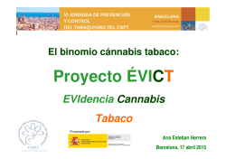 12-Binomio cannabis-tabaco. Proyecto -EVICT - A.Esteban