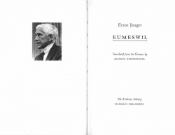 Ernst JÃ¼nger EUMESWIL