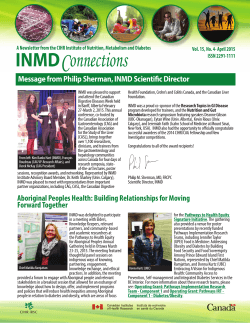 INMDConnections - Canadian Nutrition Society