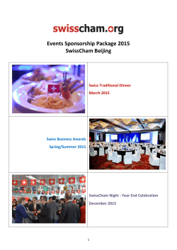 Events Sponsorships 2015 English