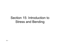 15-Slides - Stress and Bending