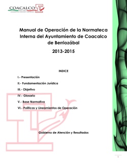 Manual de OperaciÃ³n de la Normateca Interna del
