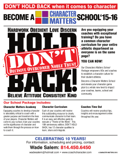 Become a School `15-16 - Character Matters