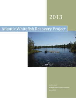 2013-14 AWRP Report - Bluenose Coastal Action Foundation