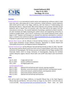 CS`15 Fact Sheet - Coastal Sediments 2015