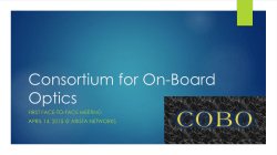 Consortium for On-Board Optics