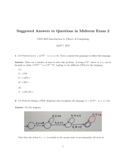 Suggested Answers to Questions in Midterm Exam 2