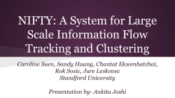 NIFTY: A System for Large Scale Information Flow Tracking and