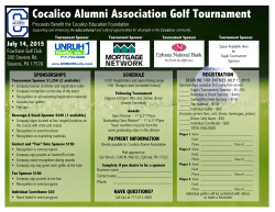 Cocalico Alumni Association Golf Tournament