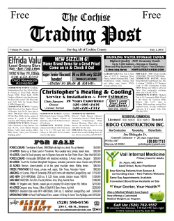 Pages 1 - Cochise Trading Post
