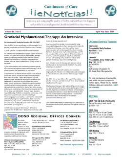 Orofacial Myofunctional Therapy