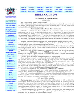 BIBLE CODE 294