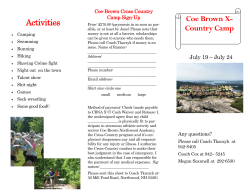 Brochure PDF - Coe-Brown Northwood Academy