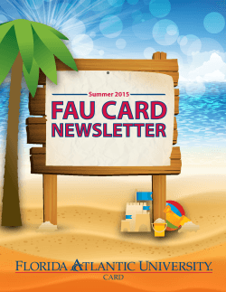FAU CARD TRAinings - College of Education