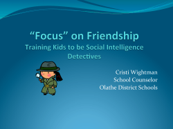 Cristi Wightman School Counselor Olathe District Schools