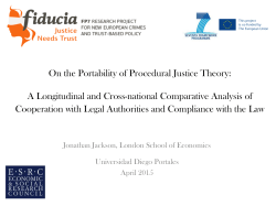 On the Portability of Procedural Justice Theory: A