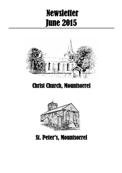 June 2015 - Christchurch and St Peters Church, Mountsorrel