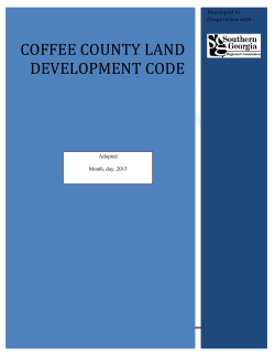 Chapter 1 - Coffee County Georgia!