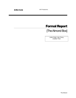 Formal Report - Coffee Crack Home
