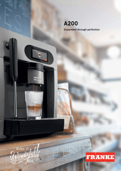 A200 - Franke Coffee Systems