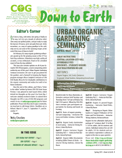 Spring 2015 - Canadian Organic Growers